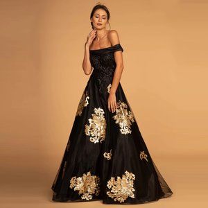 GLS Collective GL2542 Black Special Occasion Dress